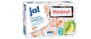 Rückruf REWE ja! King Prawns Garnelen