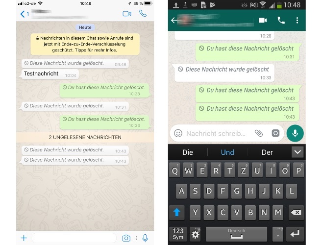 Whatsapp nachricht ungelesen löschen