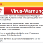 2017-12-08 DHL Virus Ihr Paket ist unterwegs zu Ihnen