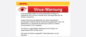 2017-12-08 DHL Virus Ihr Paket ist unterwegs zu Ihnen