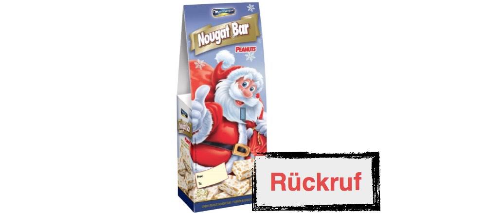 Rückruf Action Deutschland Montevergine Nougat-Riegel