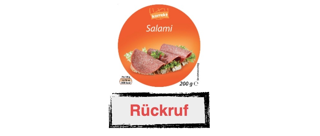 Rückruf Globus Korrekt Salami