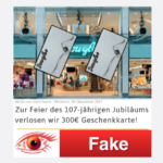 WhatsApp Kettenbrief Einkaufsgutschein 300 Euro Fake