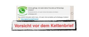 WhatsApp Update Kettenbrief