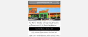 Whatsapp Kettenbrief 250 Euro Geschenkkarte Globus Baumarkt