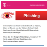 2018-02-22 Phishing Spam im Namen der Telekom