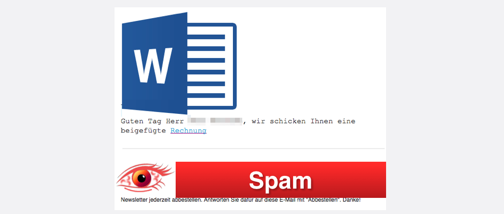 2018-02-23 Spam Mail Rechnung