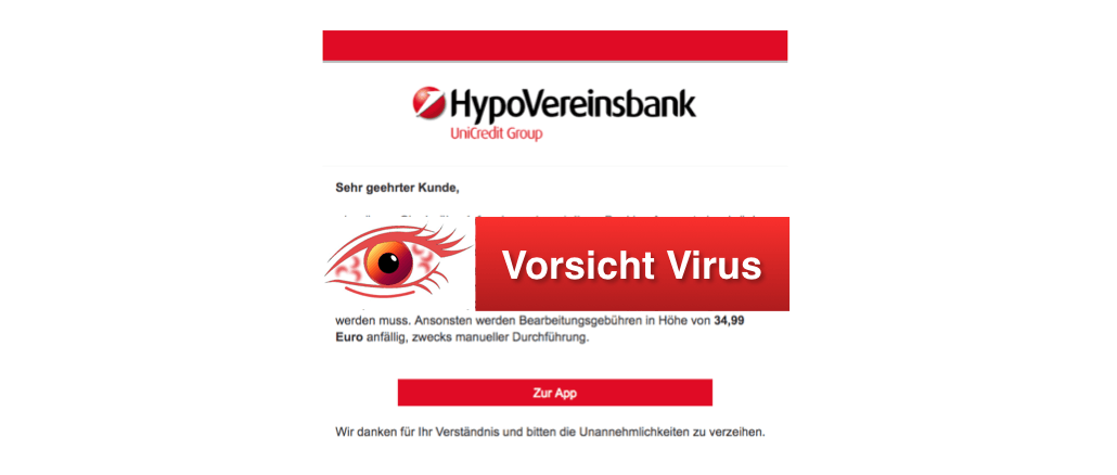 2018-02-27 Spam Phishing HypoVereinsbank aktuell