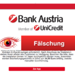 2018-02-28 Bank Austria aktuell Spam-Mail Kundeninformation