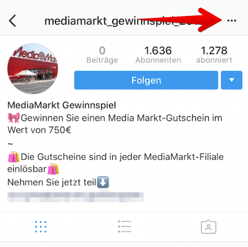 Person passiert was instagram blockieren Instagram Follower