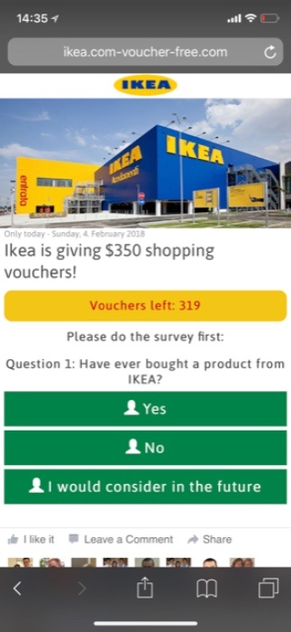 Kettenbrief Ikea Gutschein