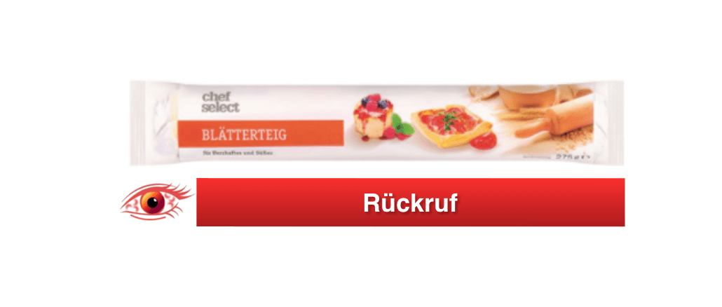 Rückruf Lidl Blätterteig Wewalka