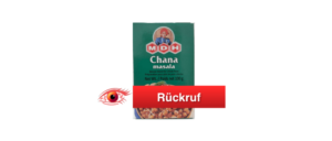 Rückruf MDH Chana Masala