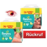 Rückruf Pampers Windeln