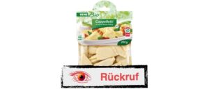 Rückruf REWE Bio Cappelletti Spinat-Ricotta 250g