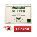 Rückruf Sauerrahmbutter Hamfelder Hof