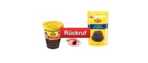 Rückruf Schoko Blättchen von Pickerd