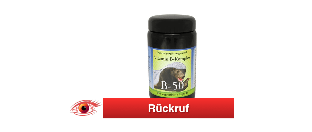 Rückruf Vitamin B-Komplex B-50 von Robert Franz Naturversand GmbH