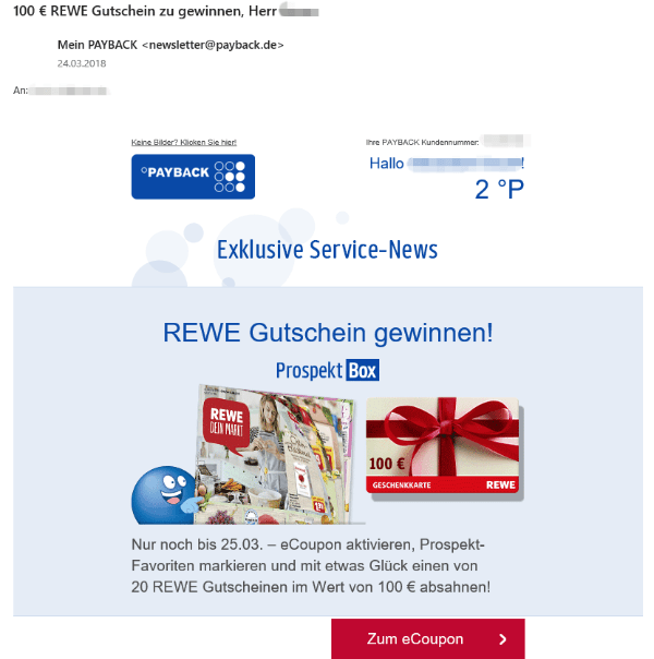 2018-03-26 Payback Mail Gutschein gewinnen ist echt