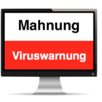 Mahnung Virus Symbilbild