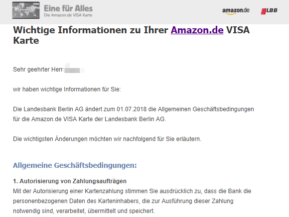 LBB Änderungen der AGBs