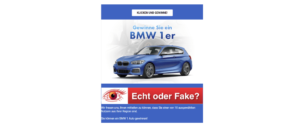 Gewinnspiel BMW ist Kostenfalle