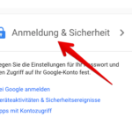 Google Passwort ändern 2