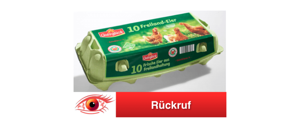 Norma ruft Freiland-Eier Gutsglück zurück