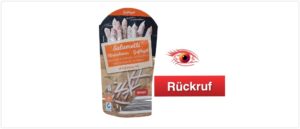 Rückruf Salamisticks Aldi Süd und Rewe