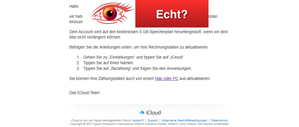 E-Mail von iCloud