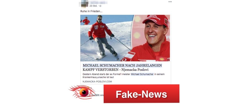 Fake-News Michael Schumacher ist tot