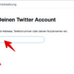 Twitter Kennwort zurücksetzen 2