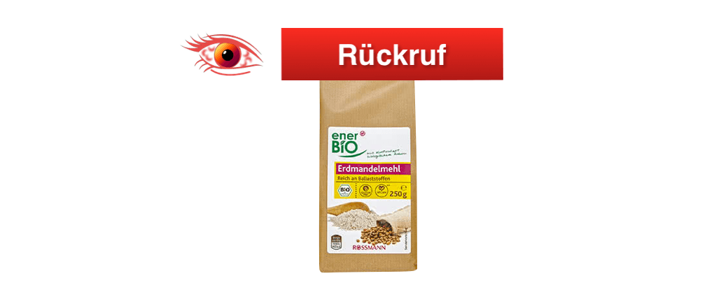 Rückruf Rossmann enerBIO Erdmandelmehl