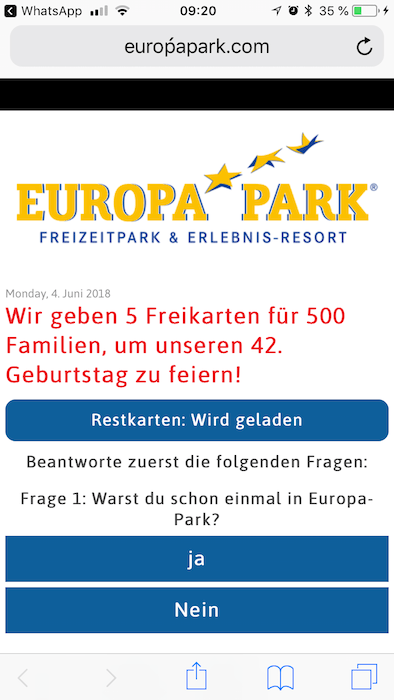 WhatsApp Europa-Park Kettenbrief1