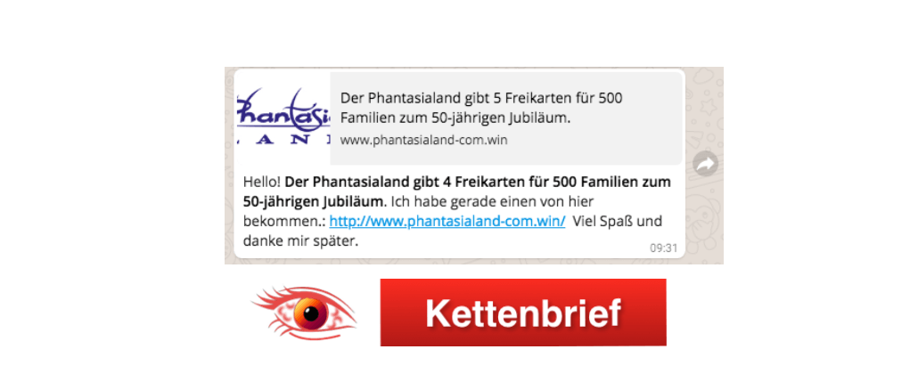 WhatsApp Kettenbrief Phantasialand Brühl