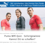 WhatsApp Kettenbrief Puma verschenkt Tickts Trickots und Schuhe - Fake