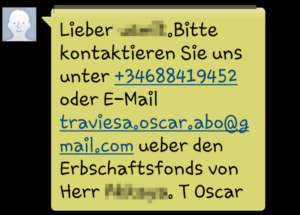 2018-07-31 Erbschaftsanfrage via SMS