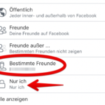 Facebook Freundesliste verbergen 5