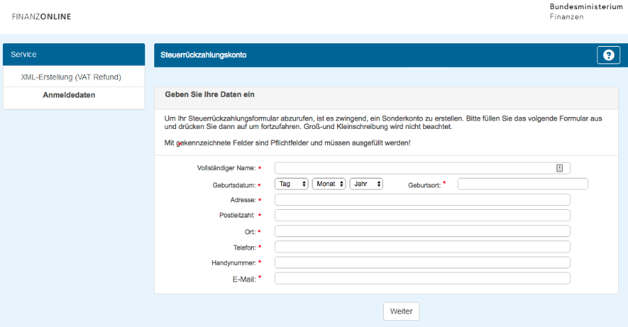 Fake Webseite Bundesfinanzministerium 1