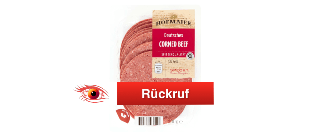 Rückruf Corned Beef Netto