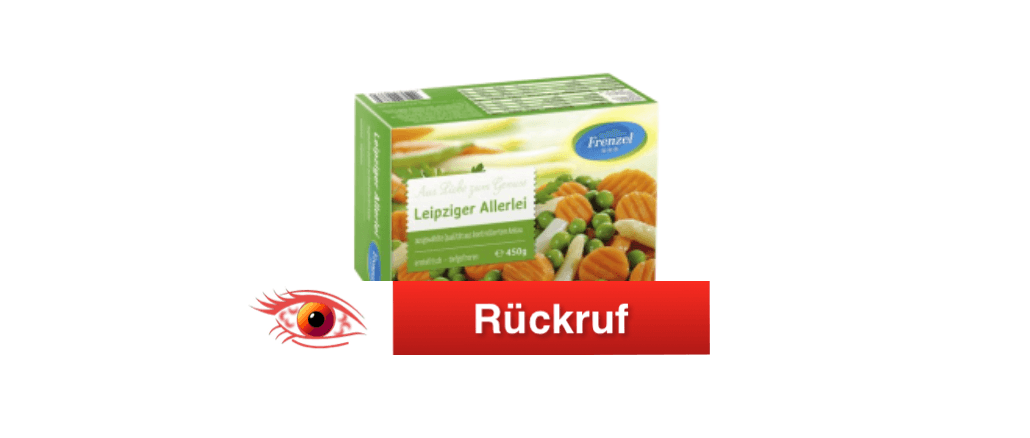 Rückruf Leipziger Allerlei von Frenzel bei Globus und Kaufland