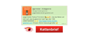 WhatsApp Kettenbrief Jägermeister