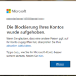 Microsoft Konto wiederherstellen