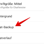 WhatsApp Anleitung Android Backup einrichten 3