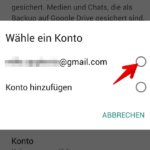 WhatsApp Anleitung Android Backup einrichten 5