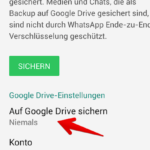 WhatsApp Anleitung Android Backup einrichten 7