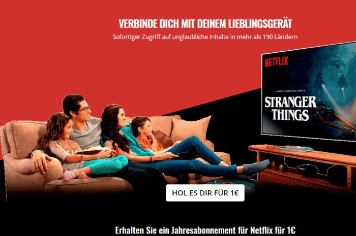 2018-09-18 Netflix Fake-Mail Jahresabonnement 1 Euro