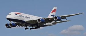 Flugzeug British Airways Symbolbild