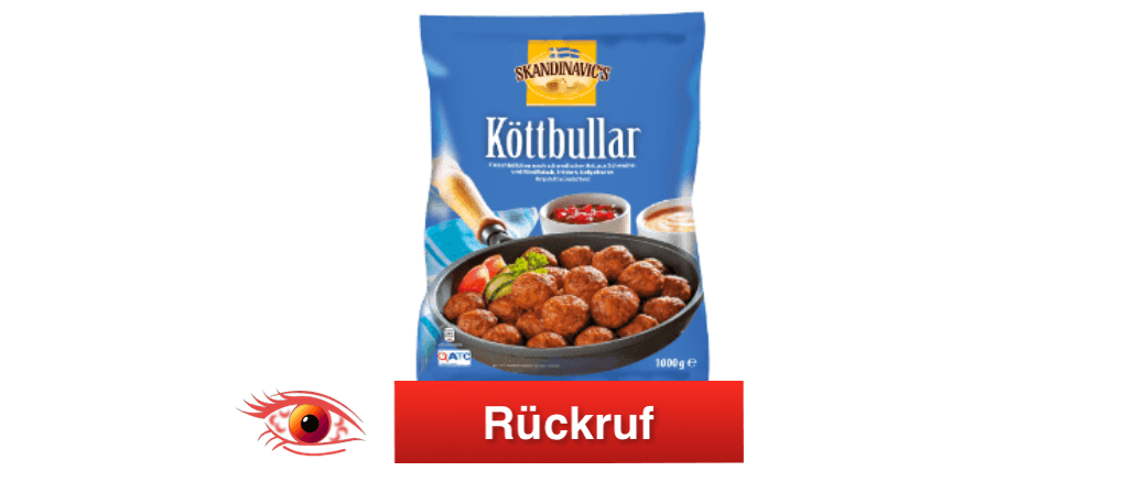 Rückruf Aldi Köttbullar