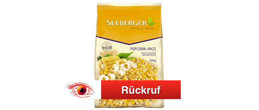 Rückruf Seeberger Popcorn Mais